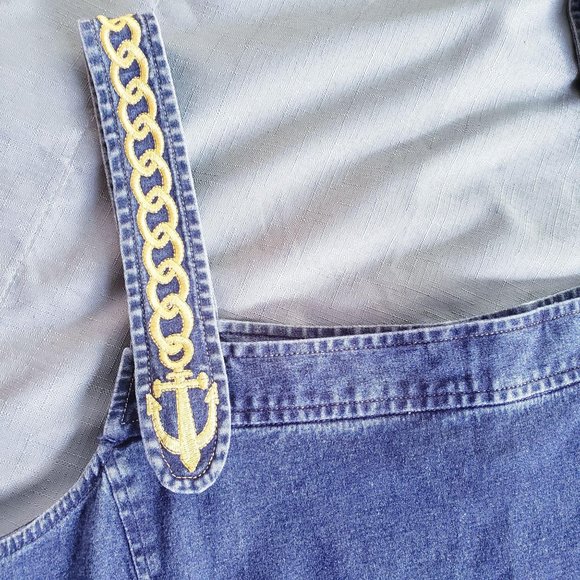 Bob Mackie Wearable Art Jean Bib Dress - Picture 2 of 7